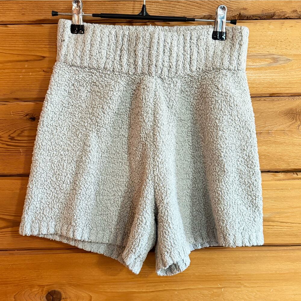 Skims Cozy Knit Shorts Aqua Small/Medium